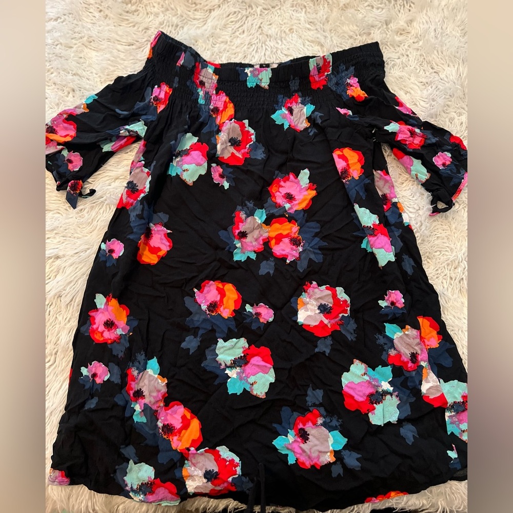 Laundry By Shelli Segal - Black Floral Dress